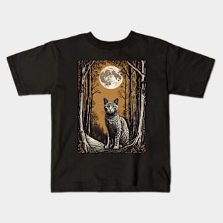 Moon Cat Kids T-Shirt